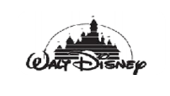 Walt Disney logo with castle silhouette