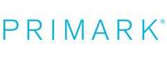 Primark logo in blue and white on a light gray background