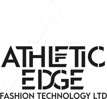 Logo of Athletic Edge Fashion Technology Ltd with a geometric design in the background