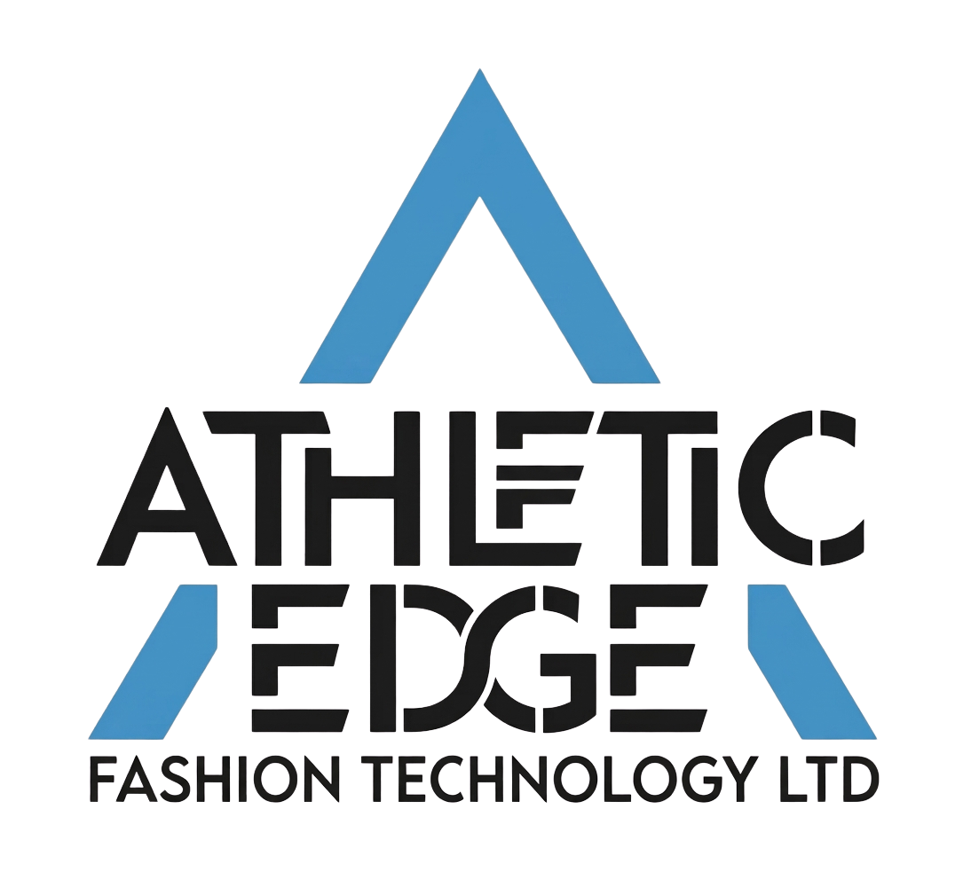 Logo of Athletic Edge Fashion Technology Ltd with a blue and black design on a white background